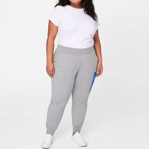 NWT Fila Women's Heavyweight Fleece Joggers Color Gray size Large - Picture 1 of 7